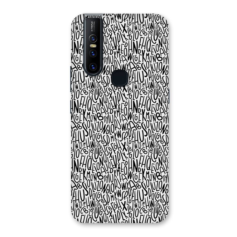 Alphabet Seamless Abstract Back Case for Vivo V15