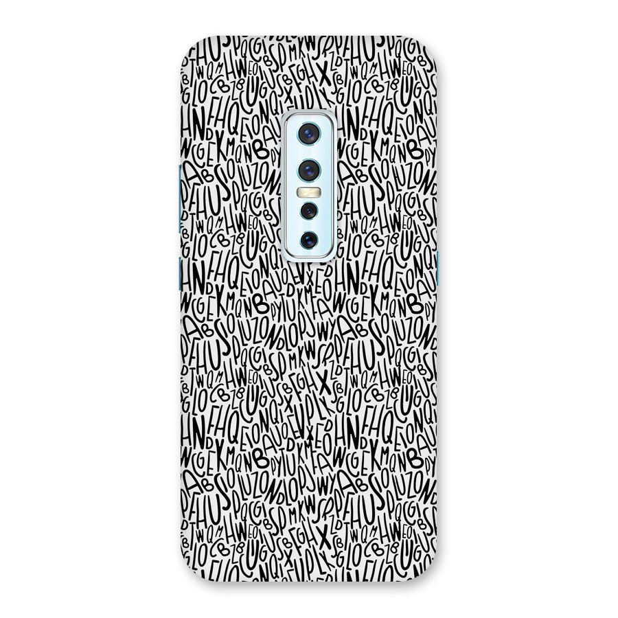 Alphabet Seamless Abstract Back Case for Vivo V17 Pro