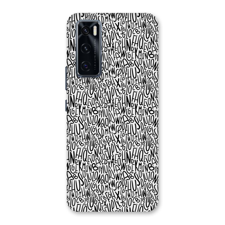 Alphabet Seamless Abstract Back Case for Vivo V20 SE