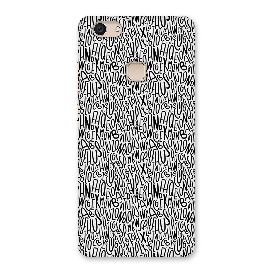Alphabet Seamless Abstract Back Case for Vivo V7