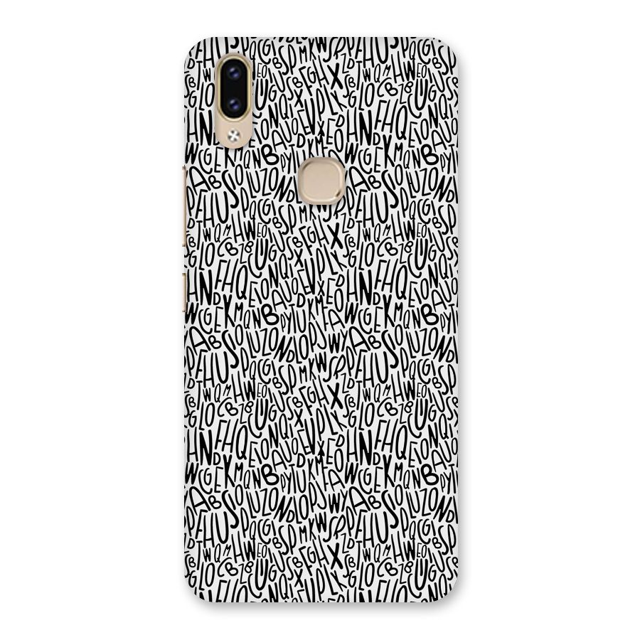 Alphabet Seamless Abstract Back Case for Vivo V9 Youth