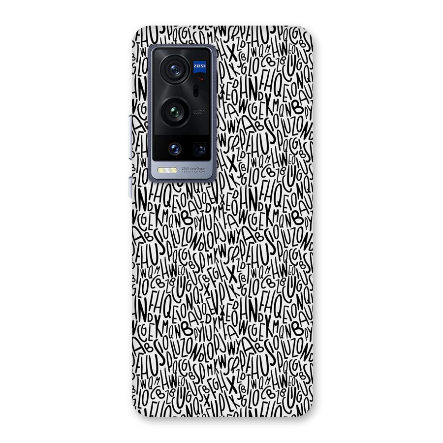 Alphabet Seamless Abstract Back Case for Vivo X60 Pro Plus