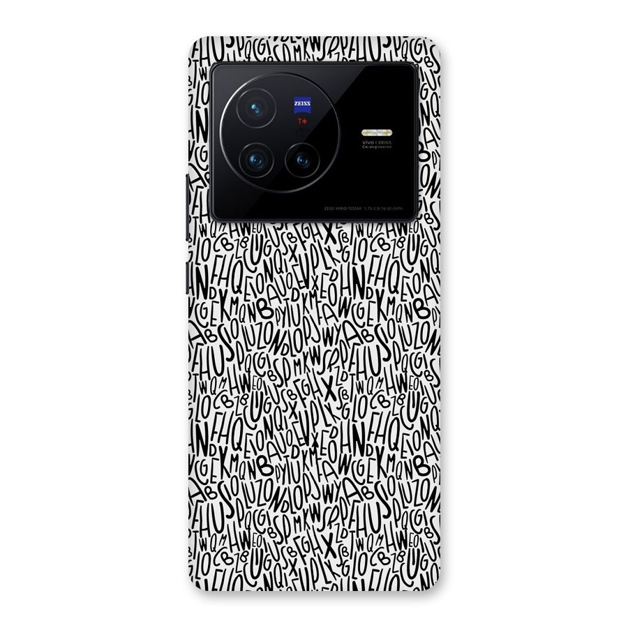 Alphabet Seamless Abstract Back Case for Vivo X80