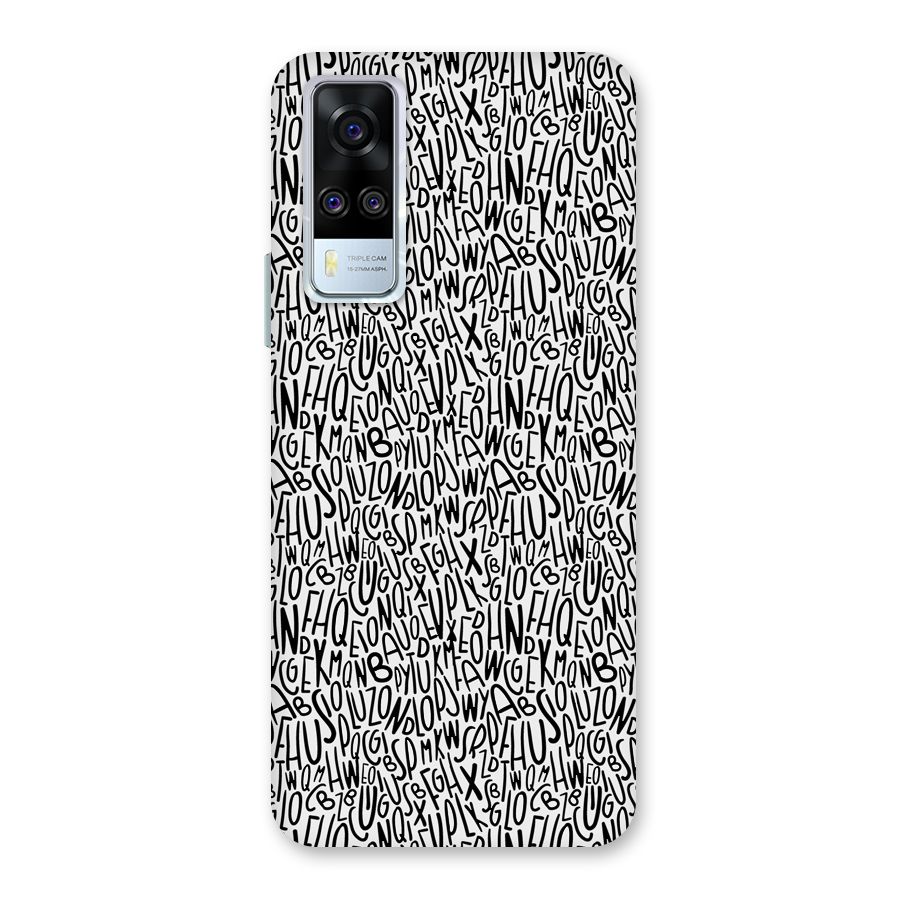 Alphabet Seamless Abstract Back Case for Vivo Y31