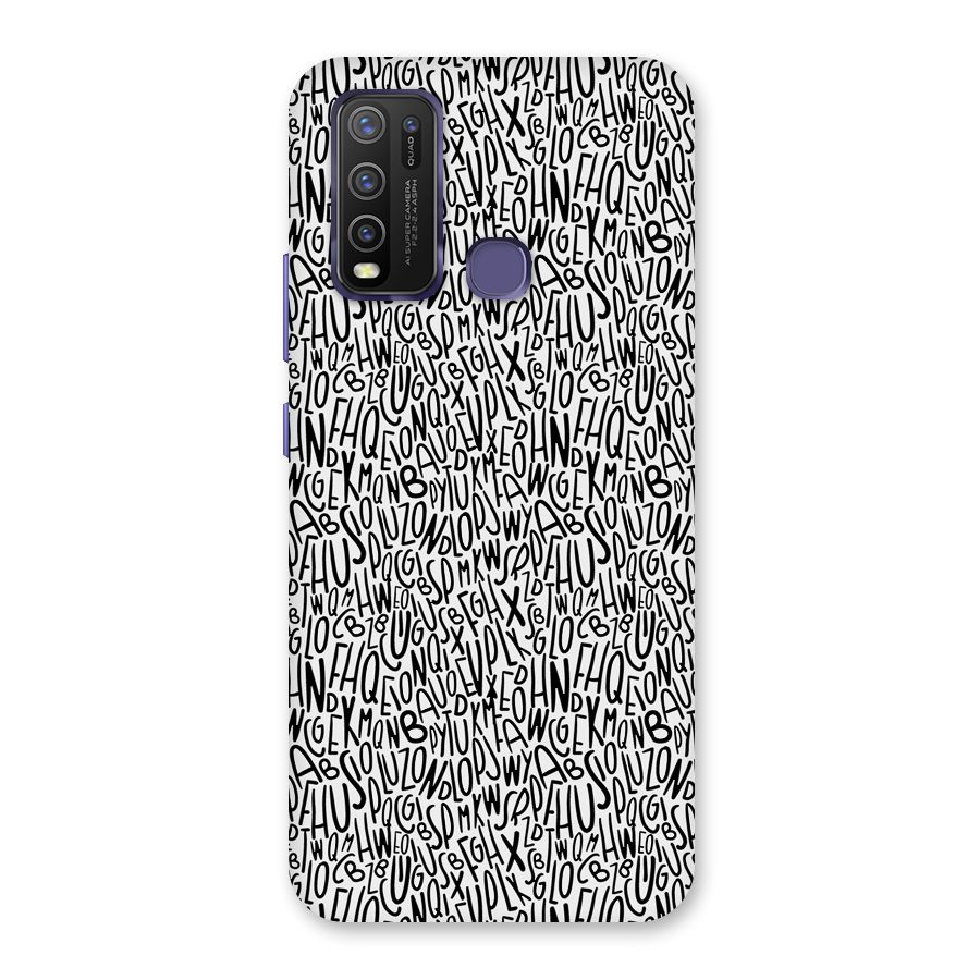 Alphabet Seamless Abstract Back Case for Vivo Y50