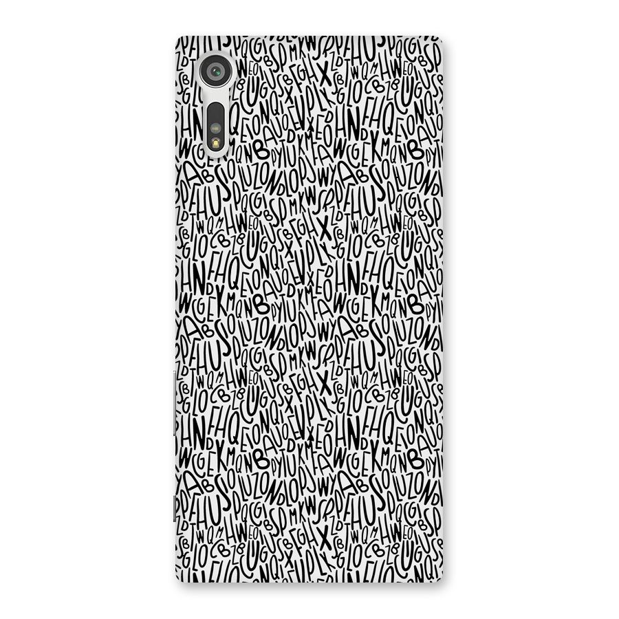 Alphabet Seamless Abstract Back Case for Xperia XZ