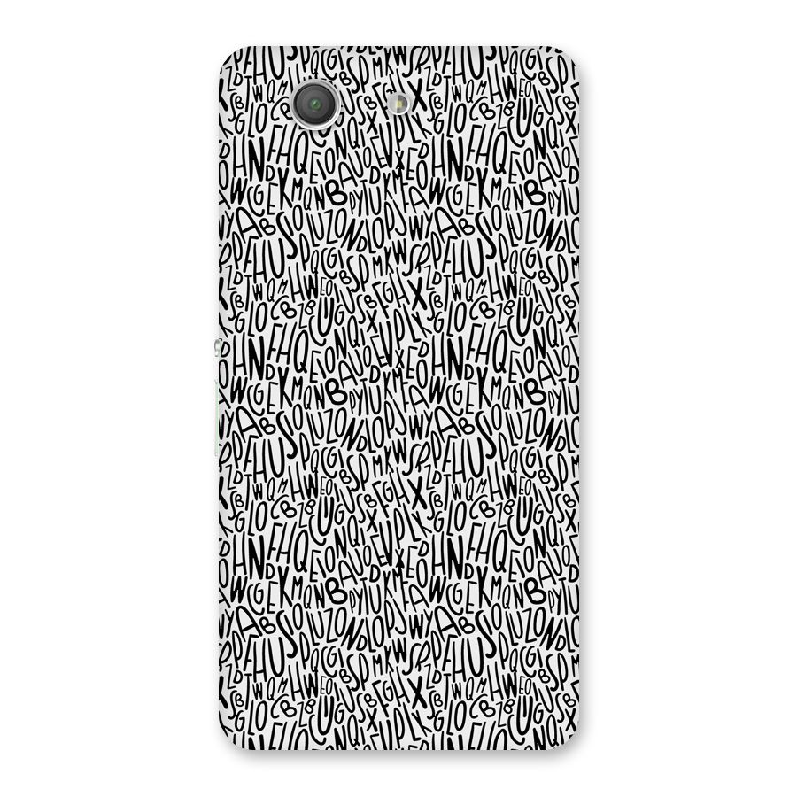 Alphabet Seamless Abstract Back Case for Xperia Z3 Compact