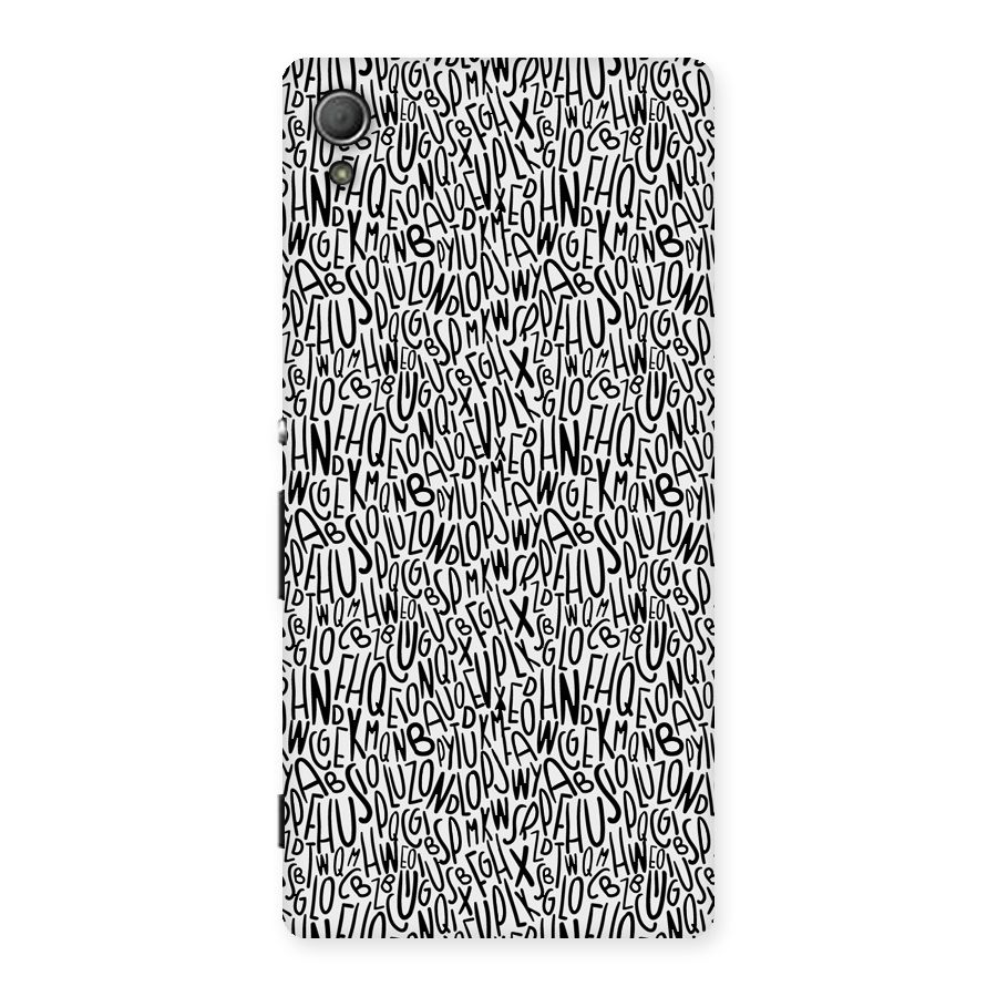 Alphabet Seamless Abstract Back Case for Xperia Z3 Plus