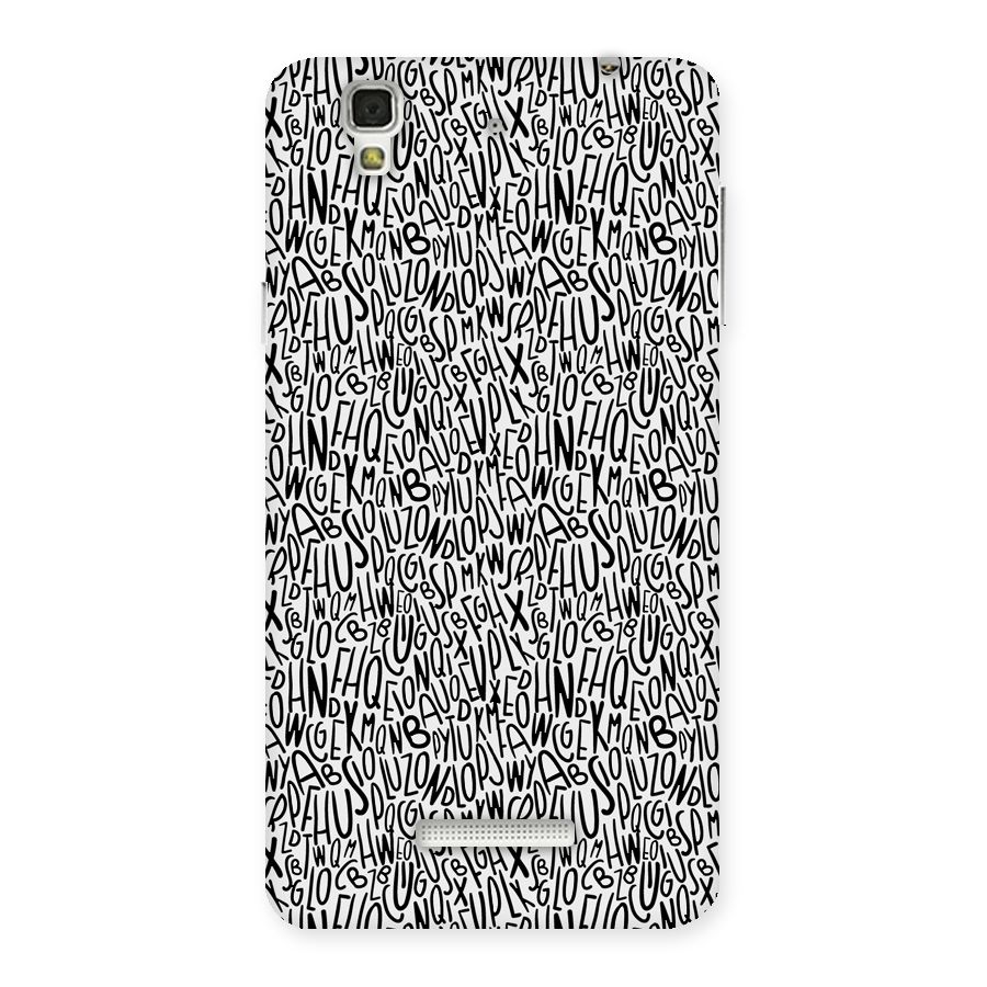 Alphabet Seamless Abstract Back Case for YU Yureka Plus