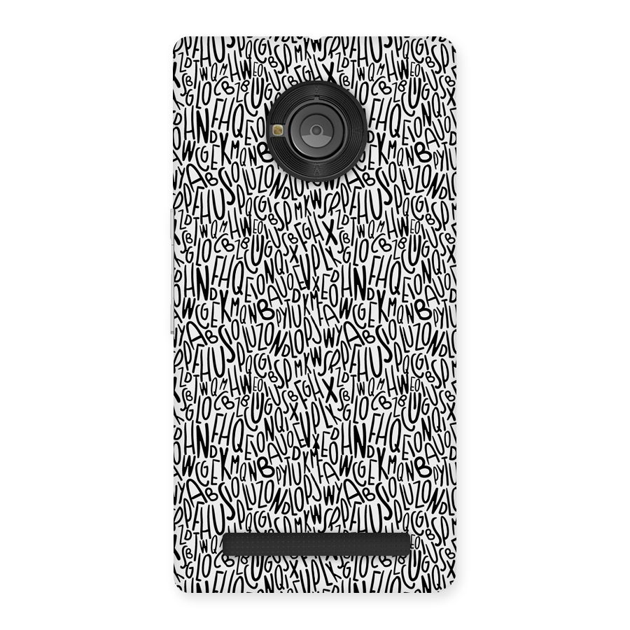 Alphabet Seamless Abstract Back Case for Yu Yunique