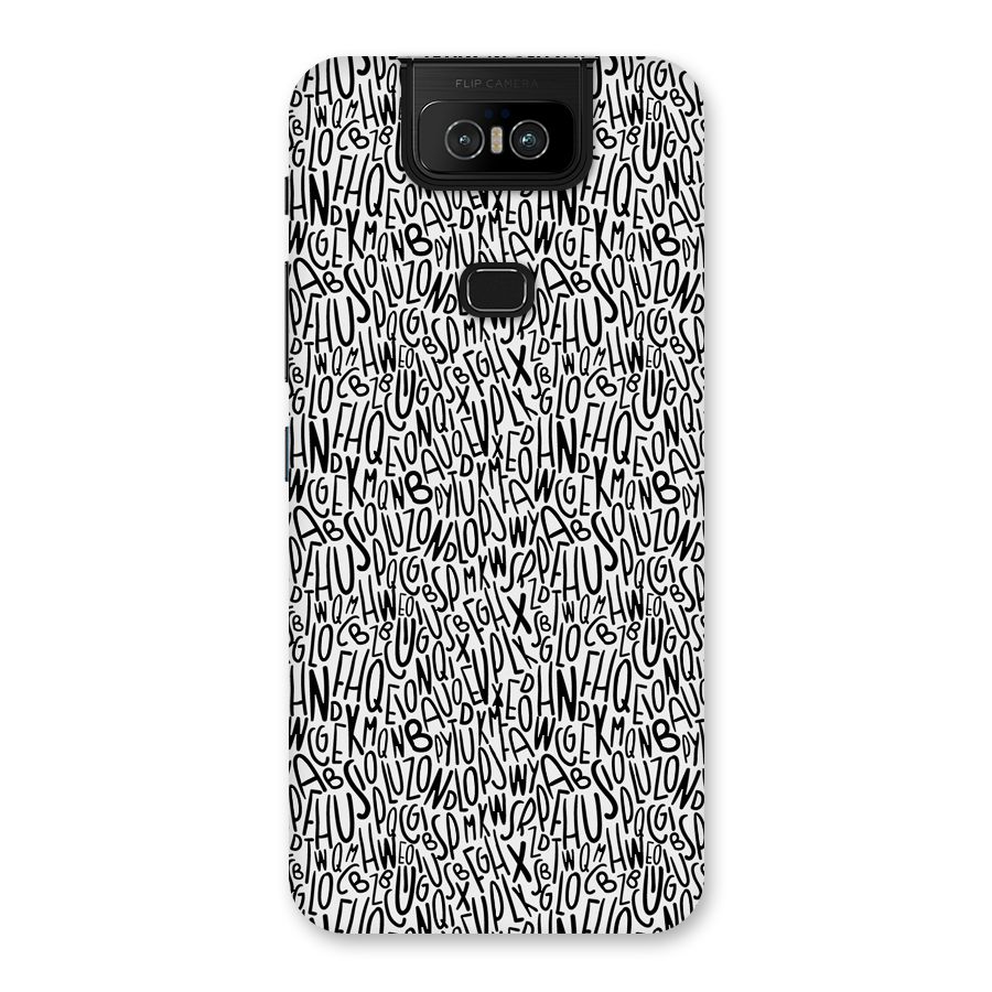 Alphabet Seamless Abstract Back Case for Zenfone 6z