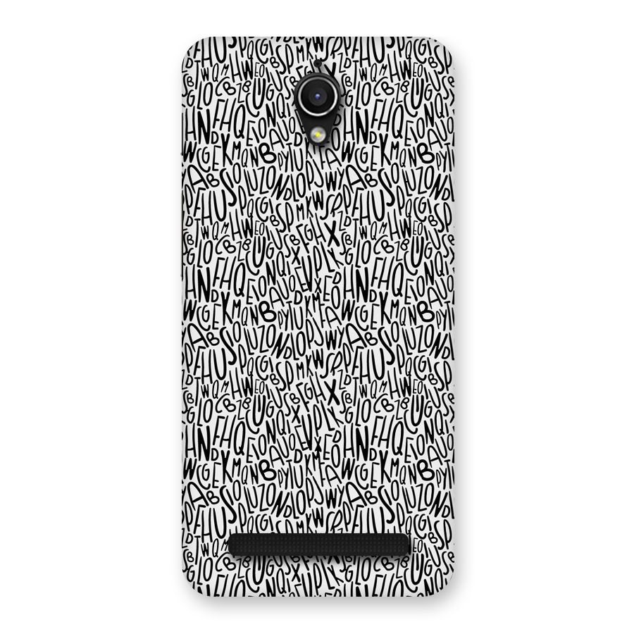 Alphabet Seamless Abstract Back Case for Zenfone Go