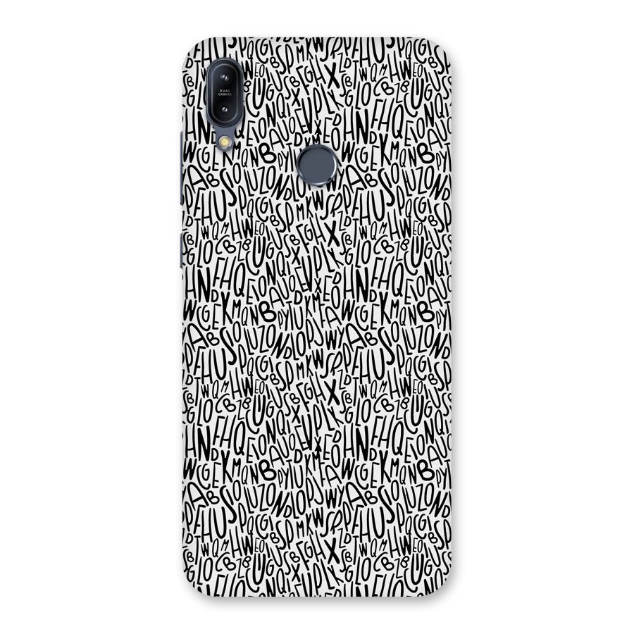 Alphabet Seamless Abstract Back Case for Zenfone Max M2
