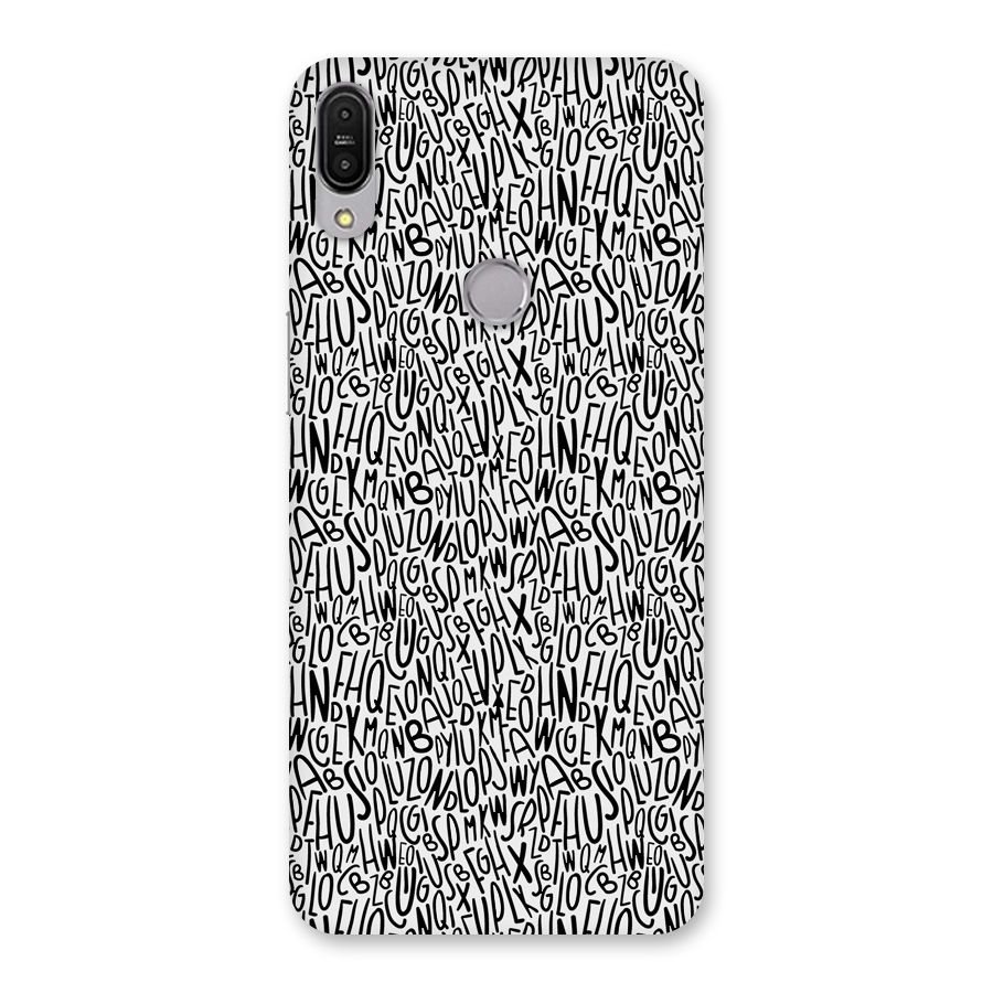 Alphabet Seamless Abstract Back Case for Zenfone Max Pro M1
