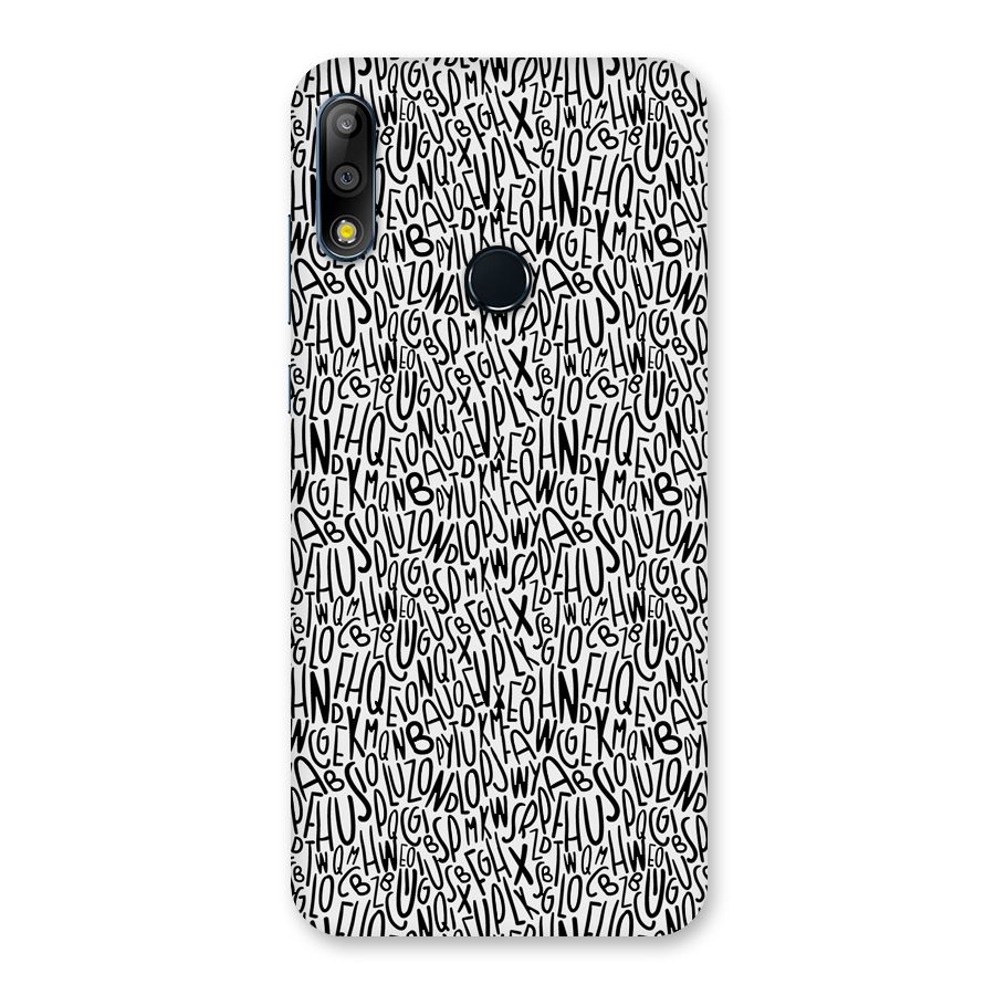 Alphabet Seamless Abstract Back Case for Zenfone Max Pro M2