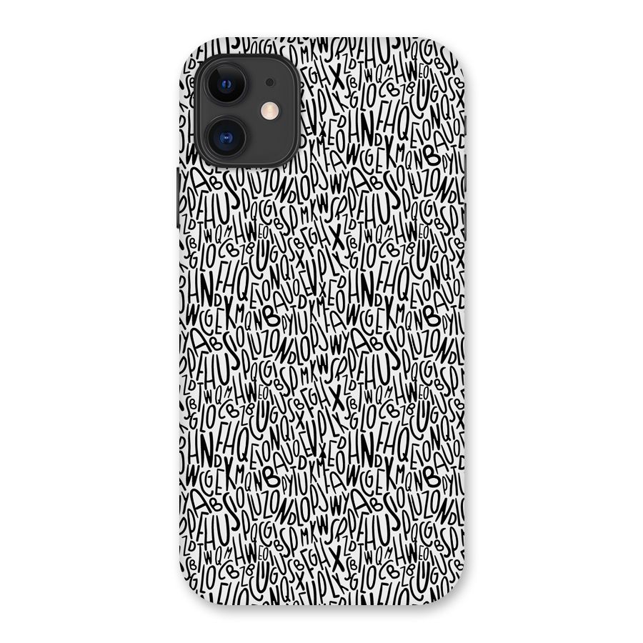 Alphabet Seamless Abstract Back Case for iPhone 11