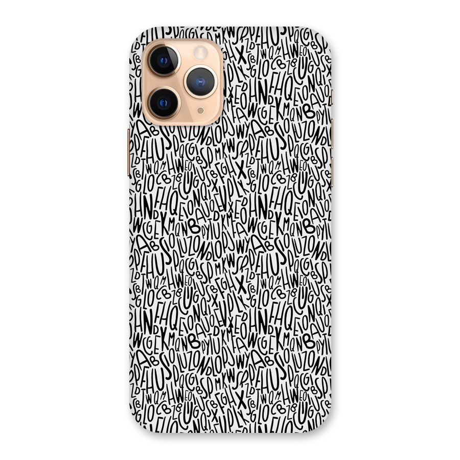Alphabet Seamless Abstract Back Case for iPhone 11 Pro