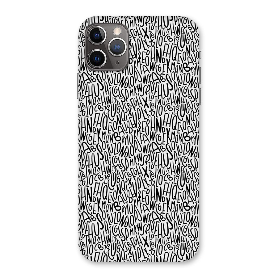 Alphabet Seamless Abstract Back Case for iPhone 11 Pro Max