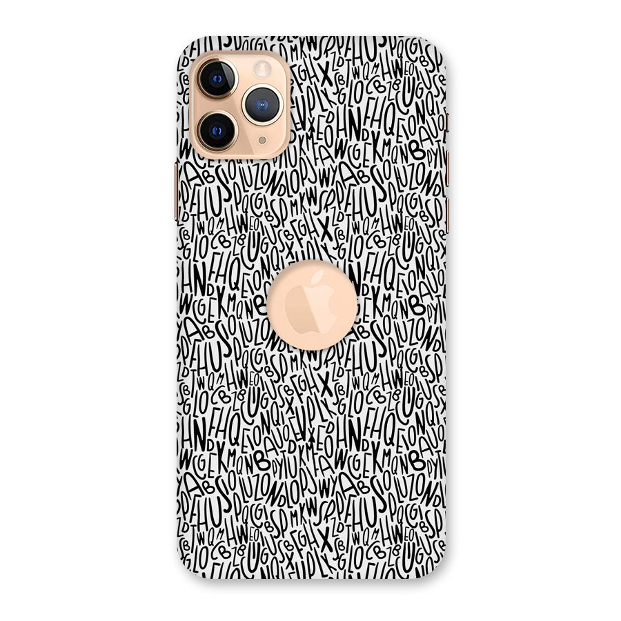 Alphabet Seamless Abstract Back Case for iPhone 11 Pro Max Logo Cut