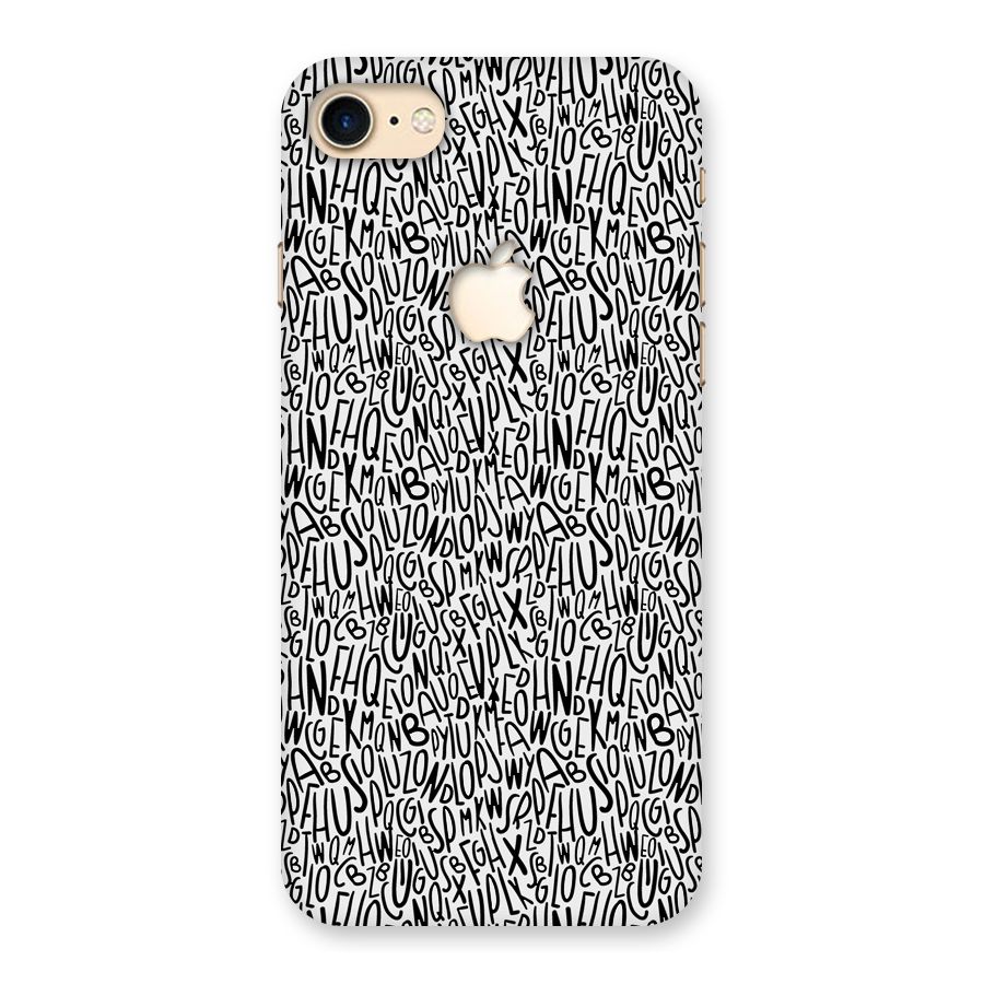 Alphabet Seamless Abstract Back Case for iPhone 7 Apple Cut