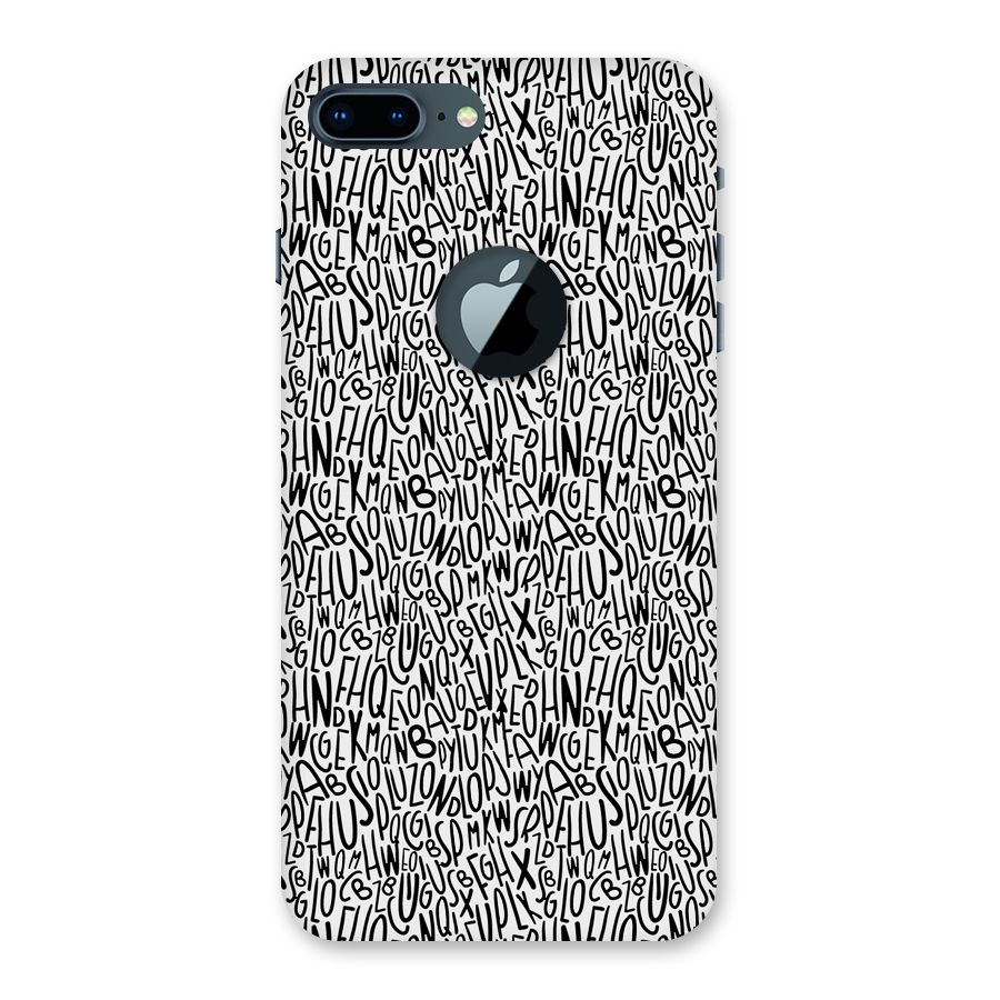 Alphabet Seamless Abstract Back Case for iPhone 7 Plus Logo Cut