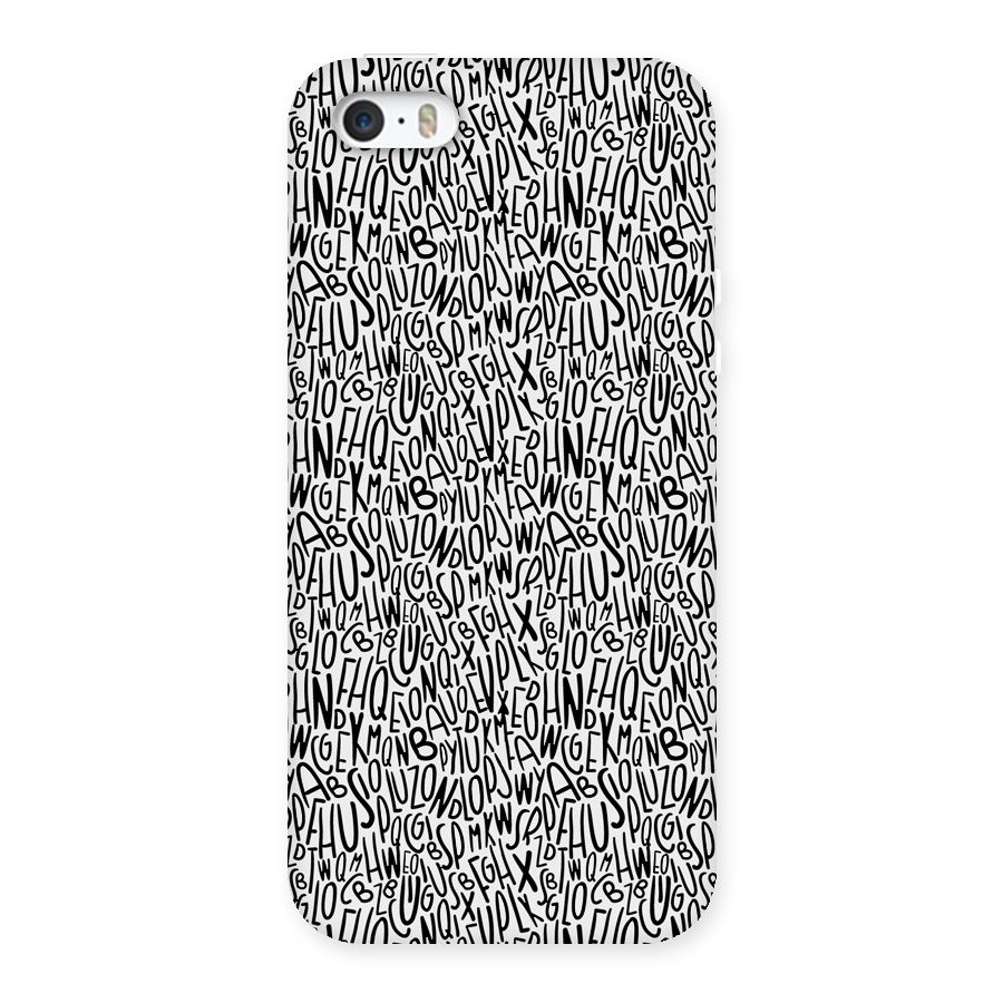 Alphabet Seamless Abstract Back Case for iPhone SE