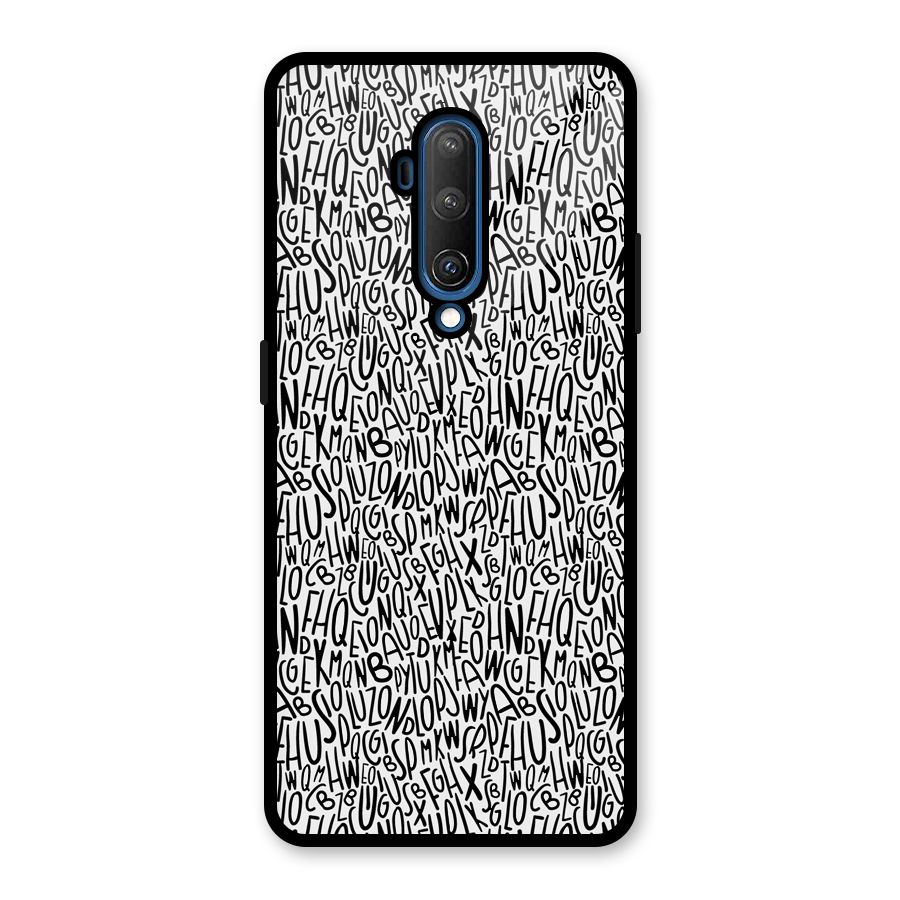 Alphabet Seamless Abstract Glass Back Case for OnePlus 7T Pro