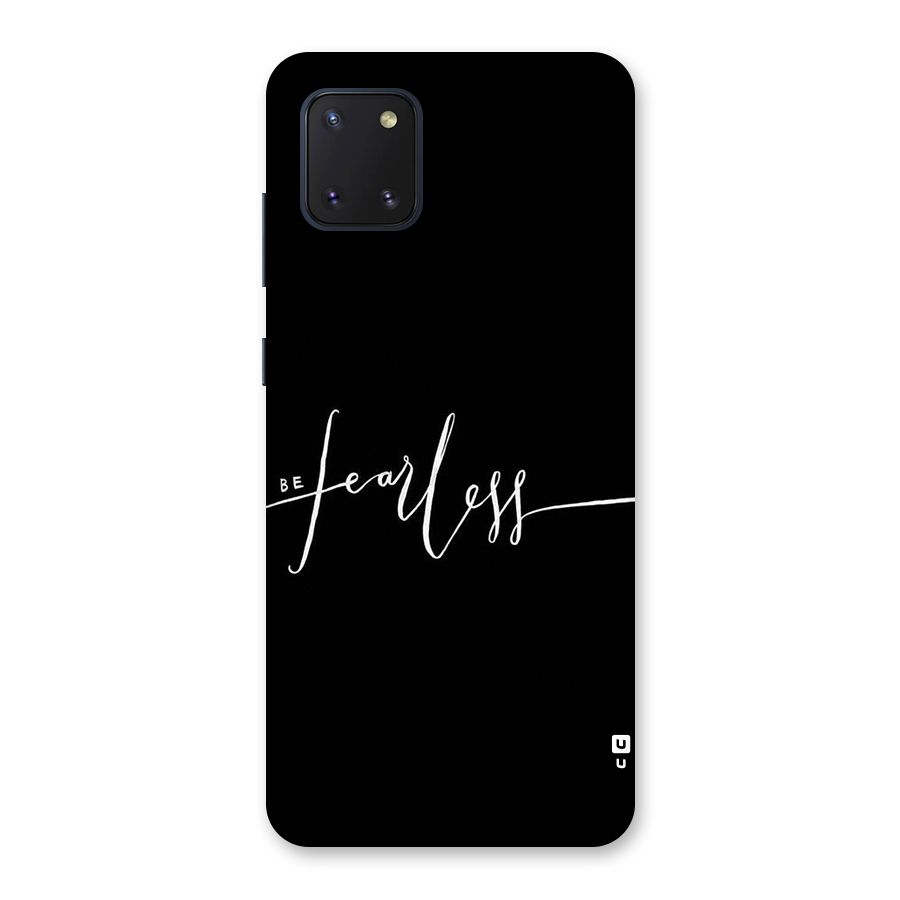 Always Be Fearless Back Case for Galaxy Note 10 Lite