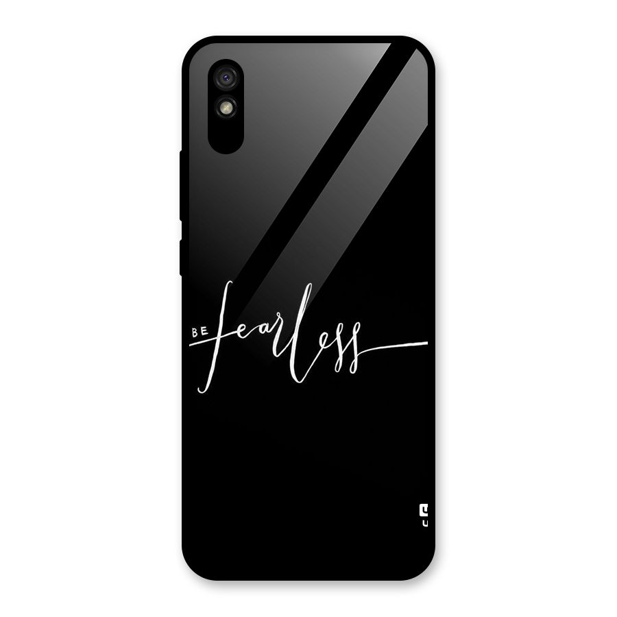Always Be Fearless Glass Back Case for Redmi 9A
