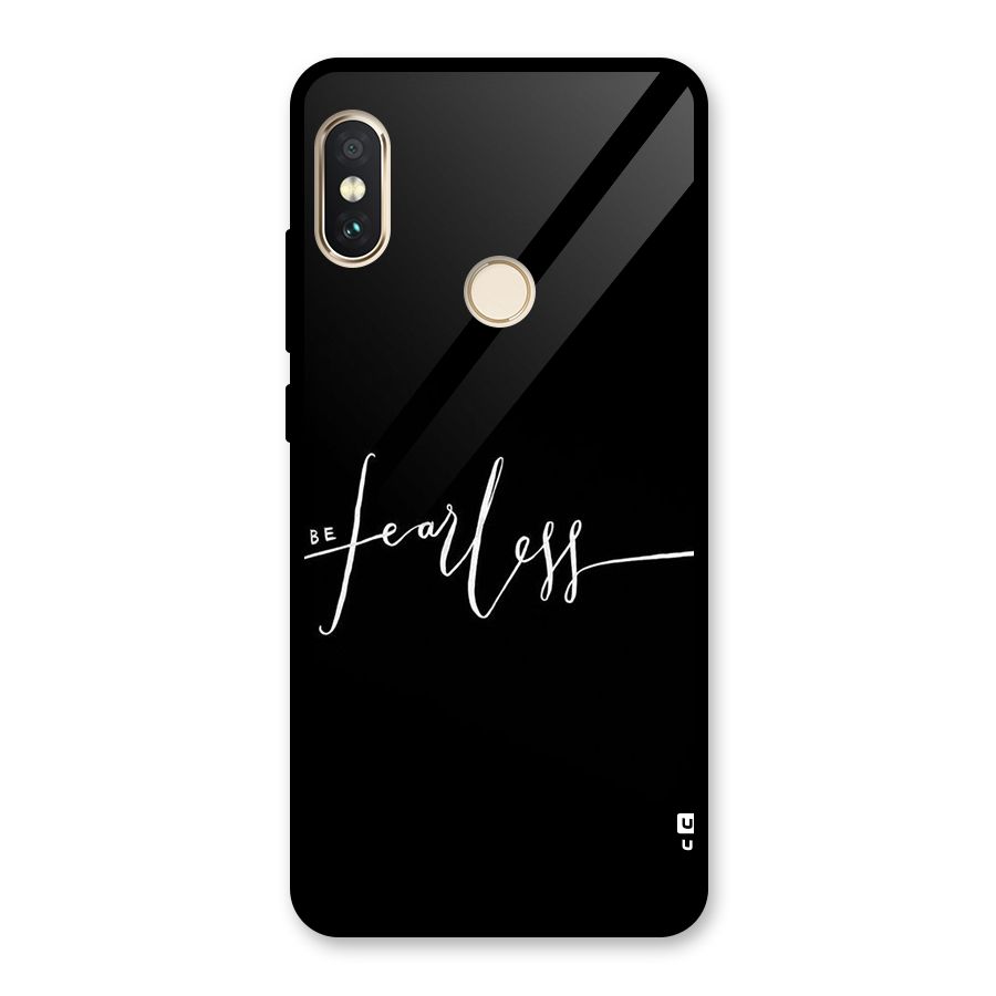 Always Be Fearless Glass Back Case for Redmi Note 5 Pro