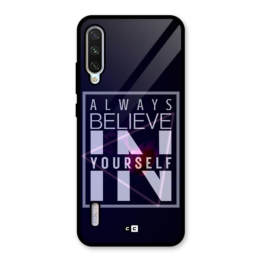 Always Believe in Yourself Glass Back Case for Mi A3