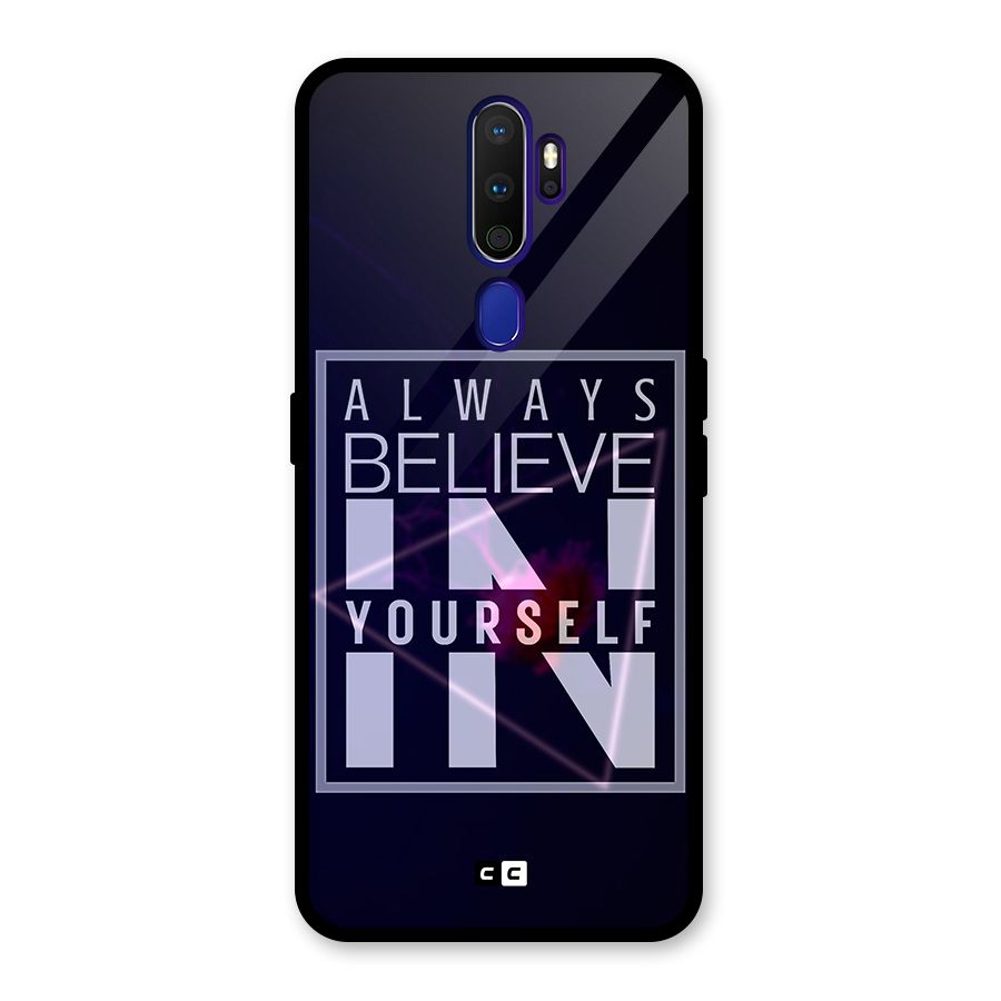 Always Believe in Yourself Glass Back Case for Oppo A9 (2020)