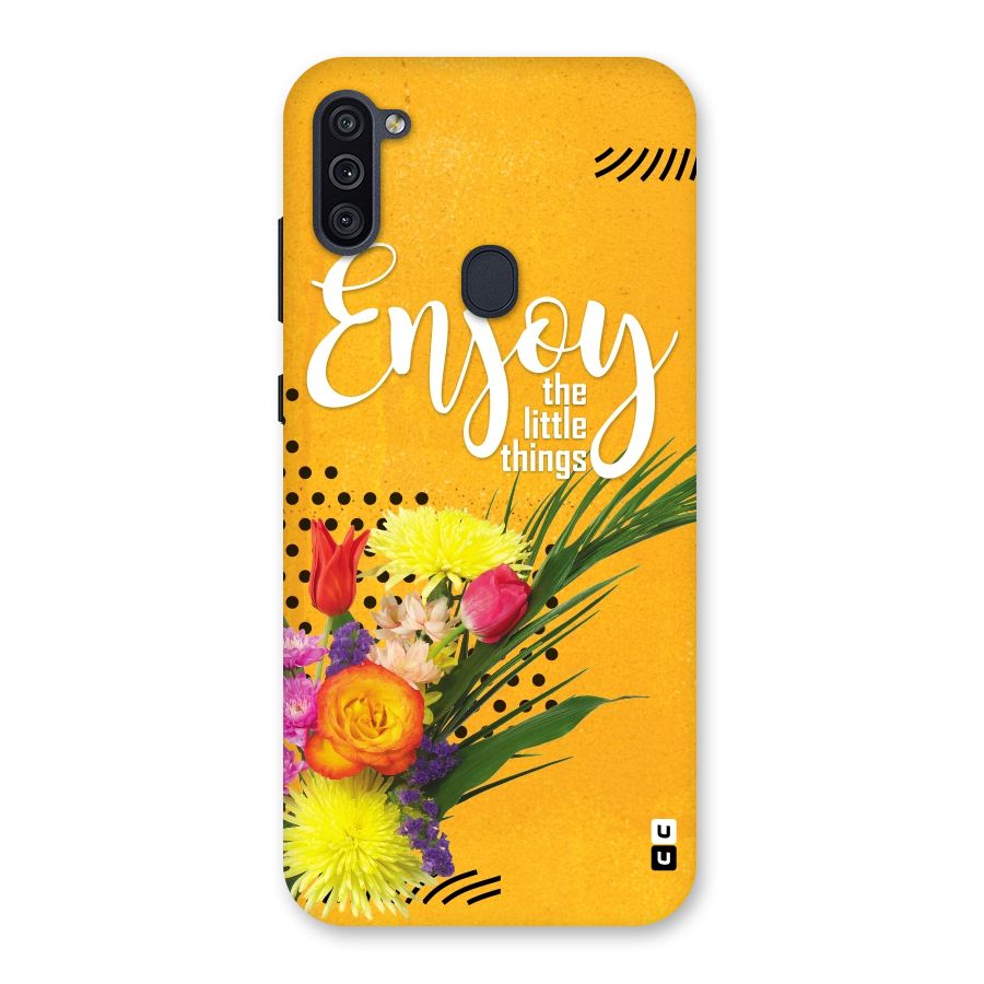 Always Enjoy Little Things Back Case for Galaxy M11