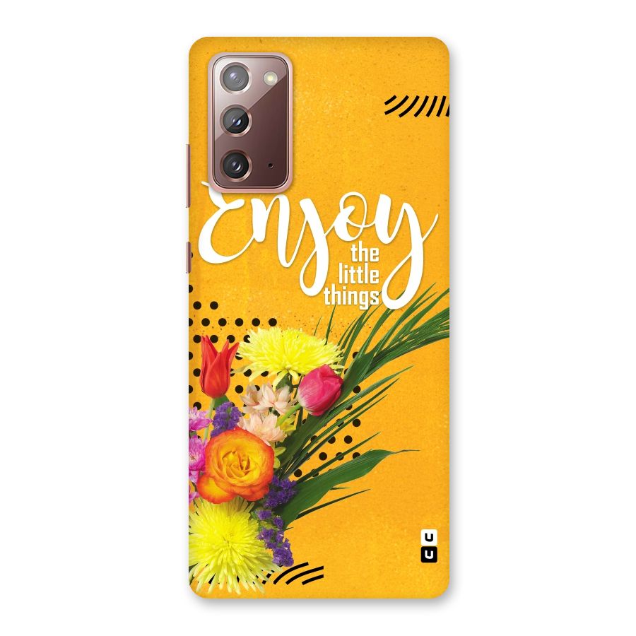 Always Enjoy Little Things Back Case for Galaxy Note 20
