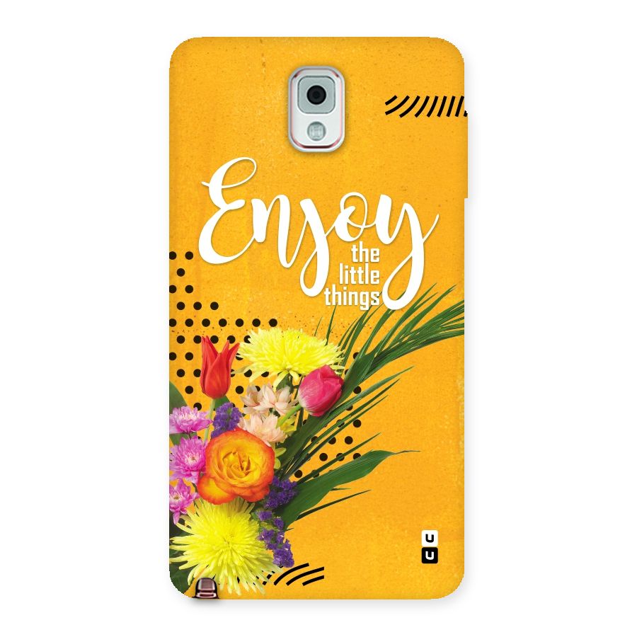 Always Enjoy Little Things Back Case for Galaxy Note 3