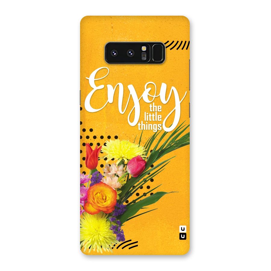 Always Enjoy Little Things Back Case for Galaxy Note 8