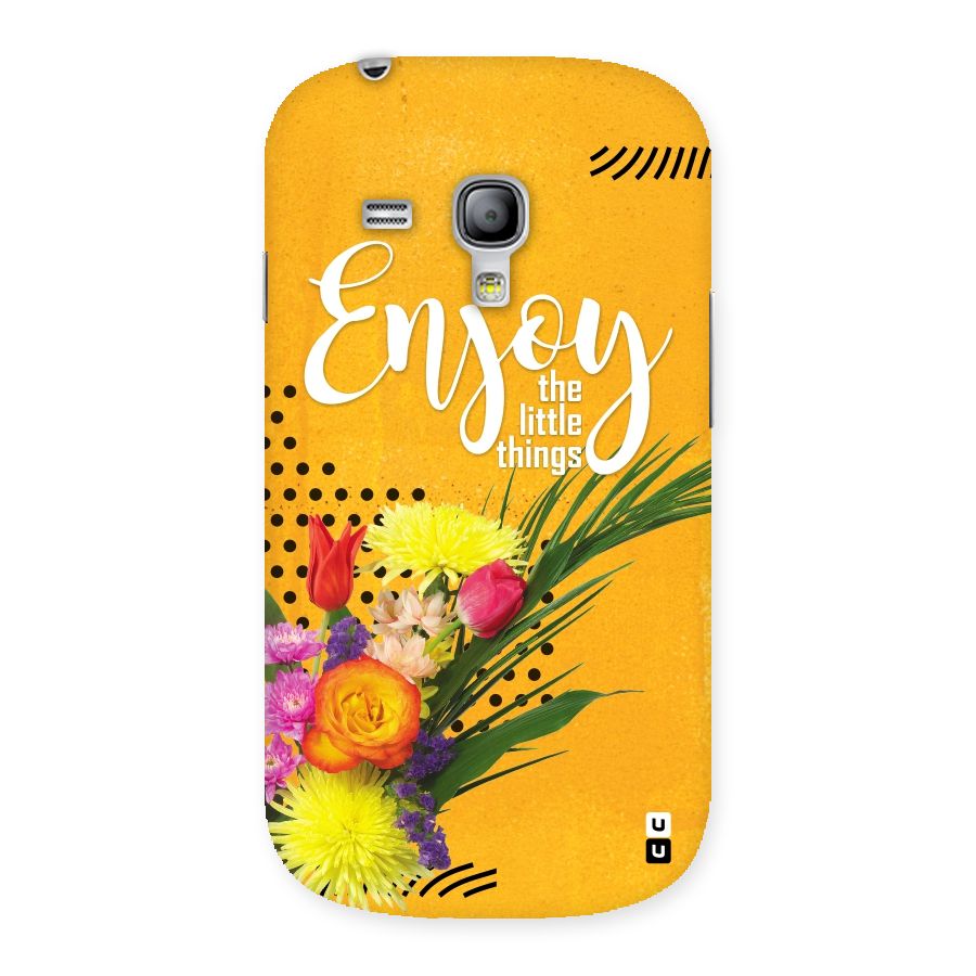 Always Enjoy Little Things Back Case for Galaxy S3 Mini