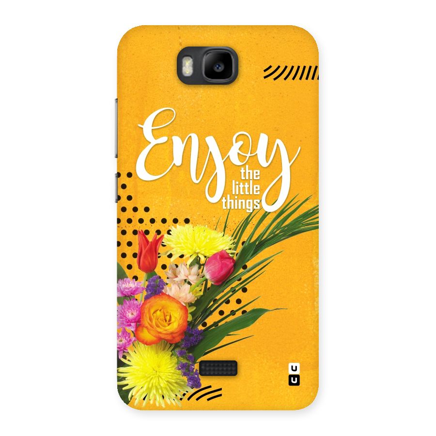 Always Enjoy Little Things Back Case for Honor Bee