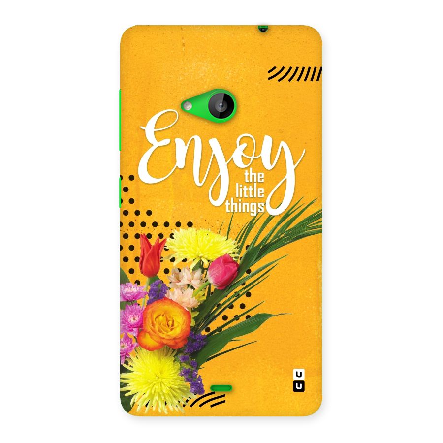 Always Enjoy Little Things Back Case for Lumia 535