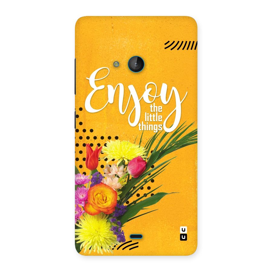 Always Enjoy Little Things Back Case for Lumia 540