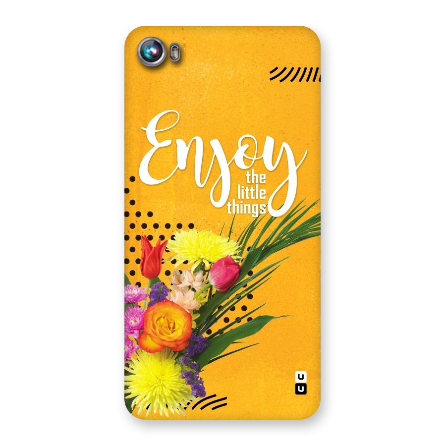 Always Enjoy Little Things Back Case for Micromax Canvas Fire 4 A107