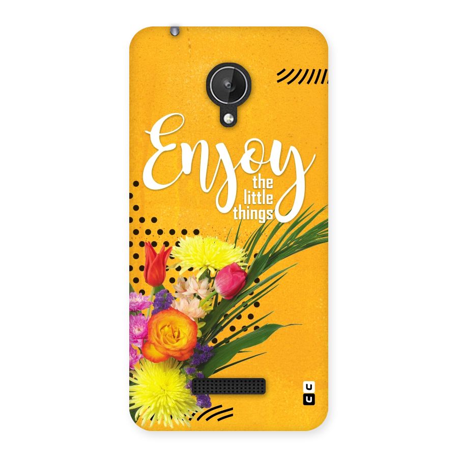 Always Enjoy Little Things Back Case for Micromax Canvas Spark Q380