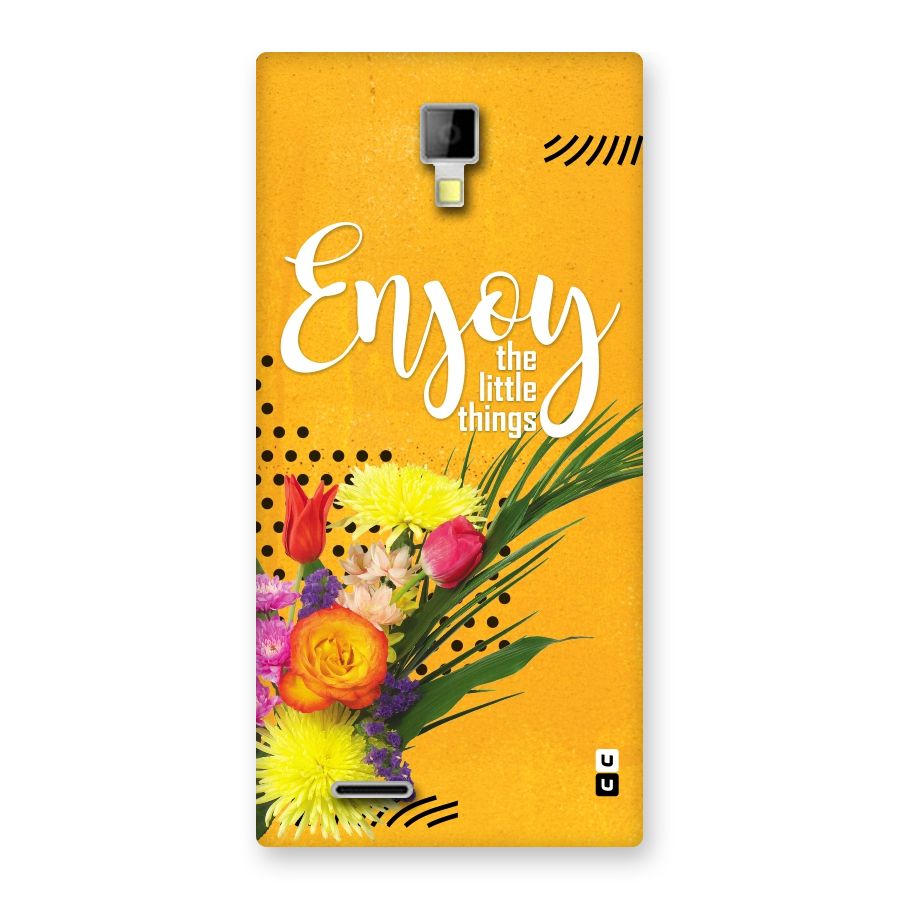Always Enjoy Little Things Back Case for Micromax Canvas Xpress A99