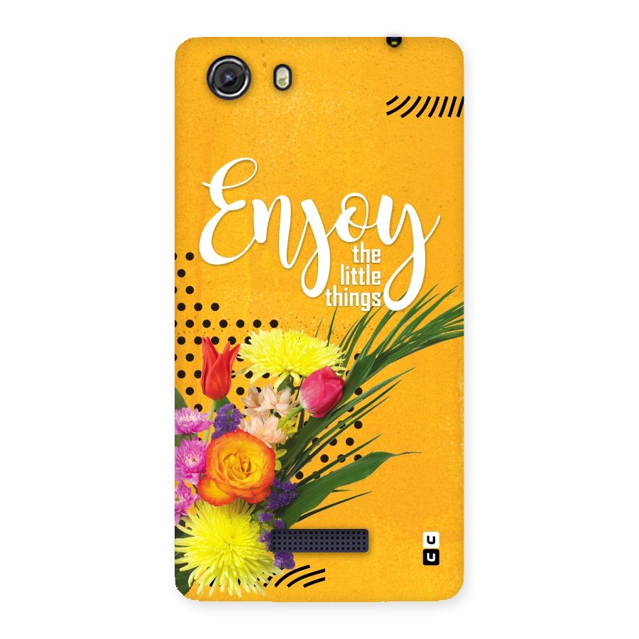 Always Enjoy Little Things Back Case for Micromax Unite 3