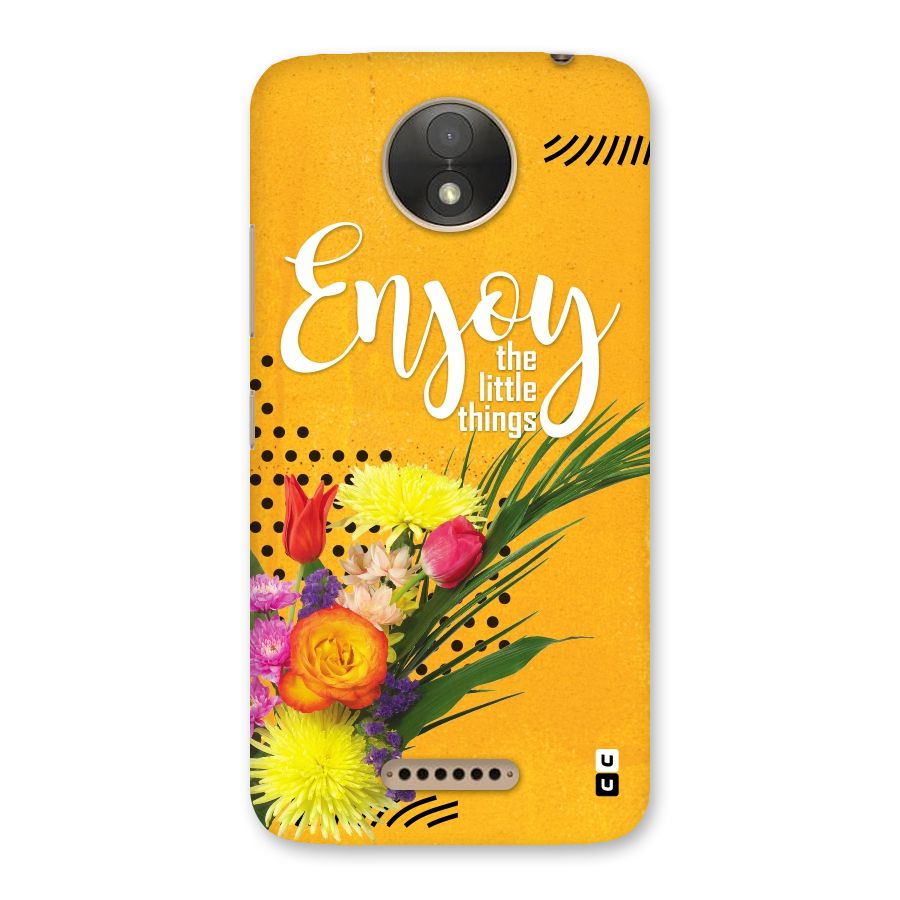 Always Enjoy Little Things Back Case for Moto C Plus