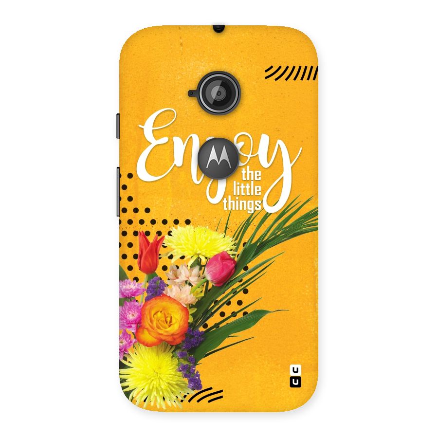 Always Enjoy Little Things Back Case for Moto E 2nd Gen