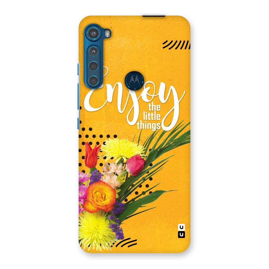 Always Enjoy Little Things Back Case for Motorola One Fusion Plus