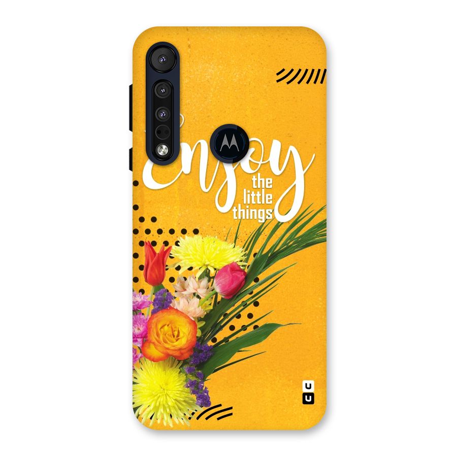 Always Enjoy Little Things Back Case for Motorola One Macro
