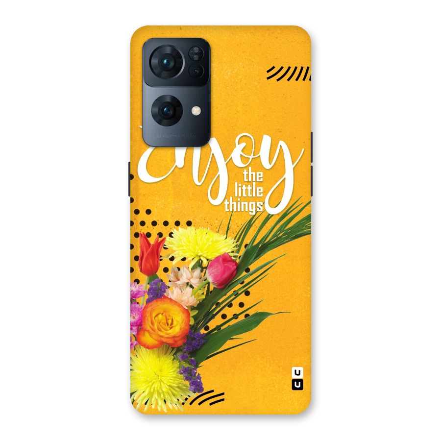 Always Enjoy Little Things Back Case for Oppo Reno7 Pro 5G