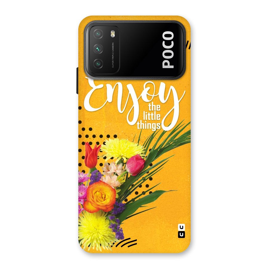Always Enjoy Little Things Back Case for Poco M3